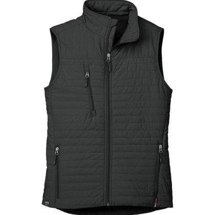 Black Custom Women's Front Runner Storm Creek Eco-Insulated Quilted Vest