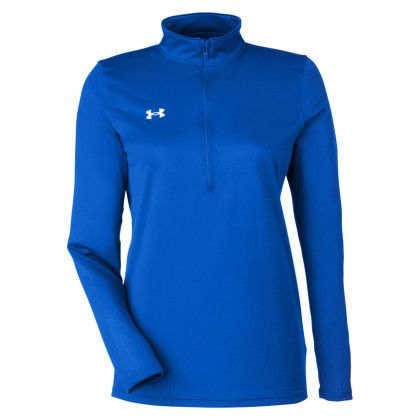 Custom Under Armour Ladies Team Tech Half-Zip - Royal Custom Under Armour Ladies Team Tech Half-Zip - Royal