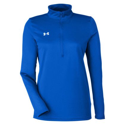 Custom Under Armour Ladies Team Tech Half-Zip - Royal