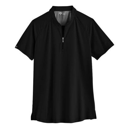 Black Custom Women's Visionary II Short Sleeve Eco-Friendly Polo