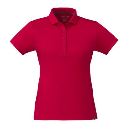 Team Red Women's Eco Recycled Short Sleeve Polo Shirt