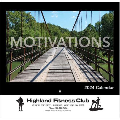 Stapled Motivations Wall Calendar | Company Logo Calendars