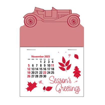 Press-N-Stick Calendar Promotional - Antique Car | Custom Calendar