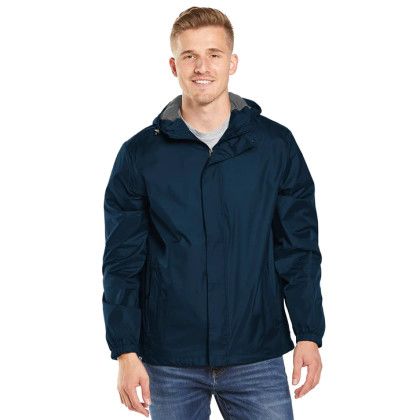 Custom Men's Voyager Waterproof Storm Creek Packable Rain Jacket