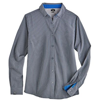 Jet Promo Women's Influencer Micro Plaid Eco Dress Shirt