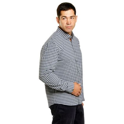 Side of Jet Custom Men's Influencer Gingham Storm Creek Eco Dress Shirt