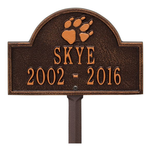 Memorial Garden Stake For Lost Dog