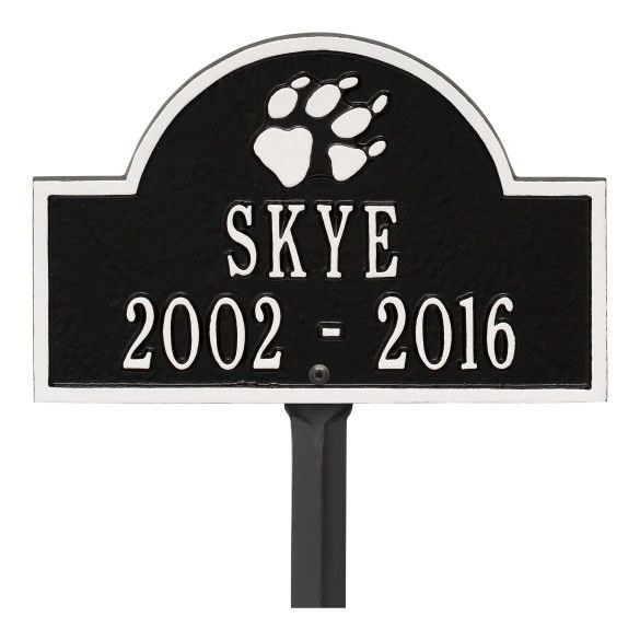 Garden Plaque For Dog Memorial