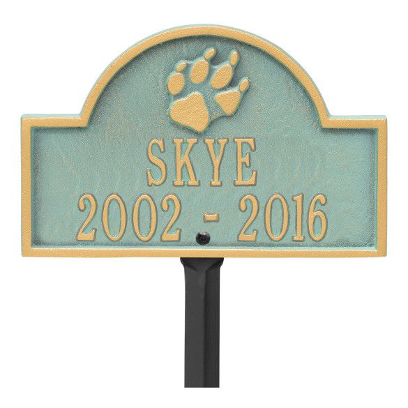 Garden Plaque For Deceased Dog