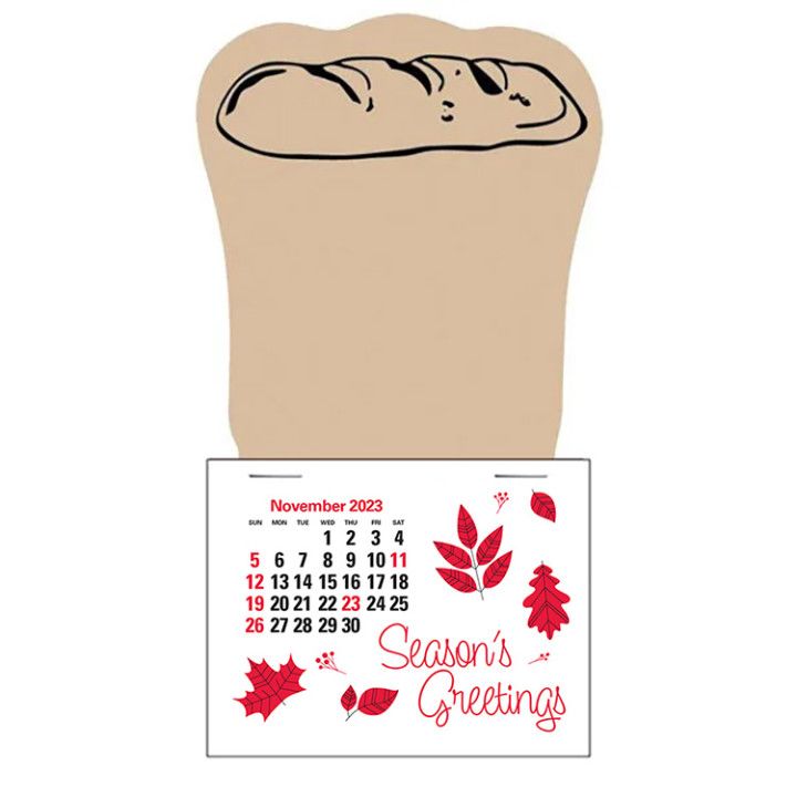 PressNStick Calendar Promotional Bread Imprinted Calendar