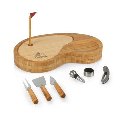 Custom Sand Trap Golf Cheese Cutting Board Set | Logo Cutting Boards