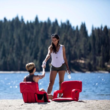 Logo Ventura Portable Reclining Stadium Seat - Beach Chair