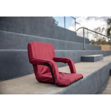 Logo Ventura Portable Reclining Stadium Seat - Stadium Bleachers