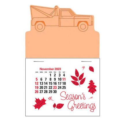 Press-N-Stick Calendar Promotional - Tow Truck