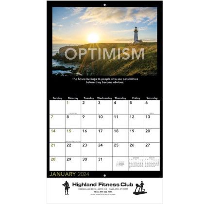 Promotional Motivations Calendar Mounted View | Discount Wall Calendars