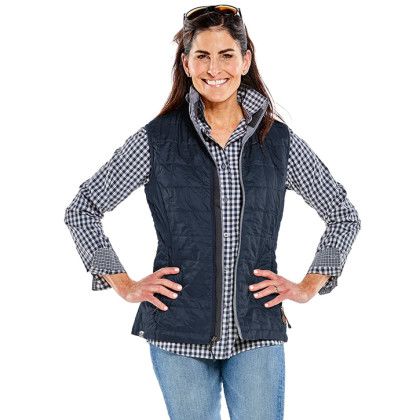Custom Women's Traveler Packable Storm Creek Eco Vest Custom Women's Traveler Packable Storm Creek Eco Vest