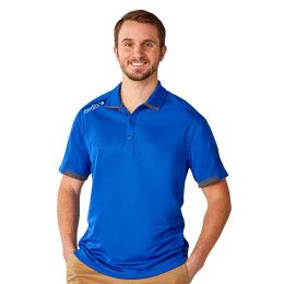 Promotional Men's CERRADO SS Polo Shirt on Model