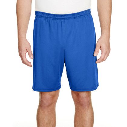 Printed A4 Adult 7" Inseam Cooling Performance Shorts - Royal