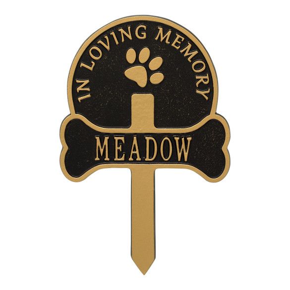 In Loving Memory Dog Memorial Plaque