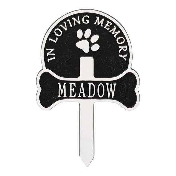 Memorial Sign With Dog's Name For Your Yard