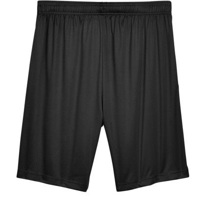 Black Customized Team 365 Men's Zone Performance Company Logo Shorts