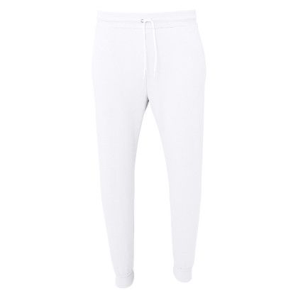 Printed Bella + Canvas Unisex Jogger Sweatpants - White Printed Bella + Canvas Unisex Jogger Sweatpants - White