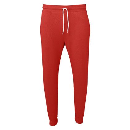 Printed Bella + Canvas Unisex Jogger Sweatpants - Red Printed Bella + Canvas Unisex Jogger Sweatpants - Red