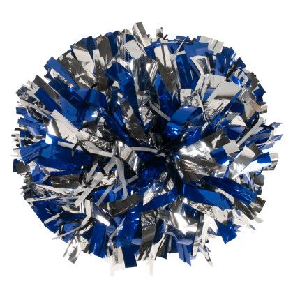 Metallic 3/4 Inch Show Pom with Wide Double Glitter