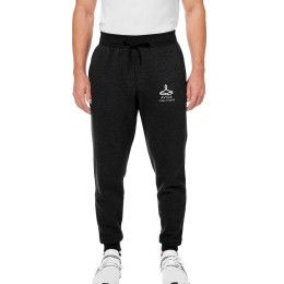 Black Custom Logo Embroidered Under Armour Men's Hustle Fleece Jogger Pants