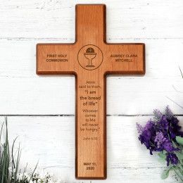 Personalized Communion Cross | Custom Communion Wall Cross