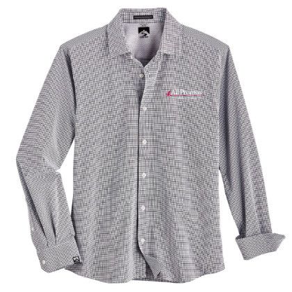 Men's Windowpane Storm Creek Influencer Eco Shirt with Logo