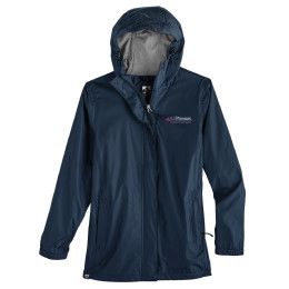 Women's Voyager Waterproof Storm Creek Packable Rain Jacket with Logo