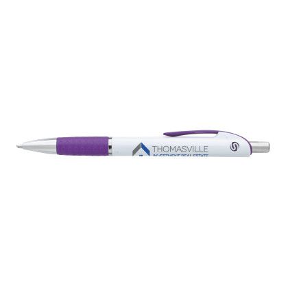 Purple Custom Souvenir Image Grip Pen