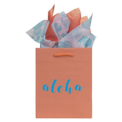 Logo Imprinted Gaia Color Kraft Paper Eurotote - Cantaloupe (tissue not included) Logo Imprinted Gaia Color Kraft Paper Eurotote - Cantaloupe (tissue not included)