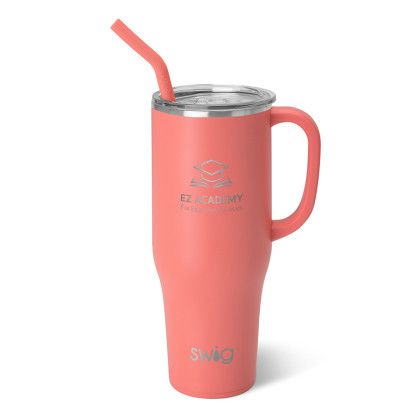 Custom 40 oz Swig Life Mug  - Coral