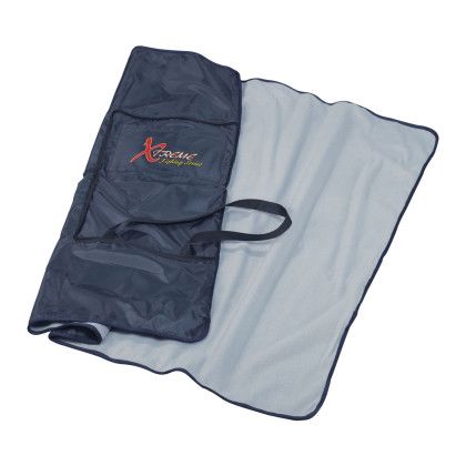 Open Custom Logo Game Day Stadium Blanket with Self Tote