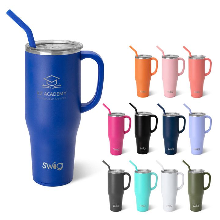 Personalized SWIG Tumbler with handle