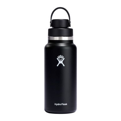 Black Hydro Flask Wide Mouth 31 oz Bottle with Flex Chug Cap