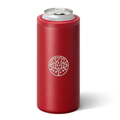 Red Custom 12 oz Swig Life Slim Can Cooler