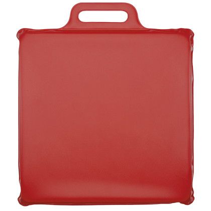 Red USA Made 12 x 12 x 1 Inch Vinyl Seat Cushions