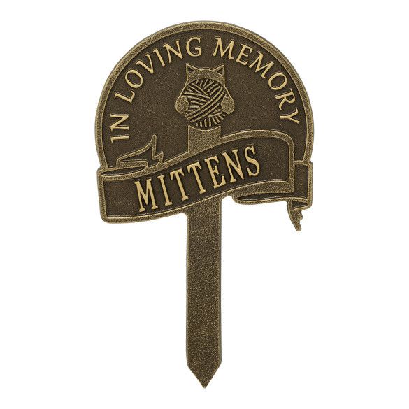 In Loving Memory Personalized Cat Memorial Yard Sign