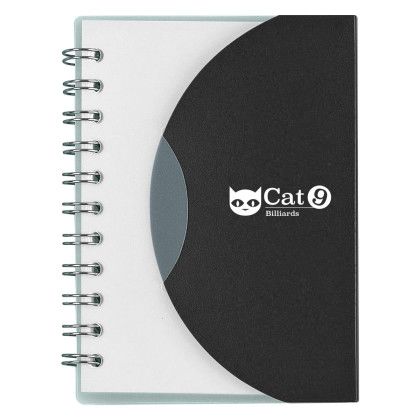 Custom Mini Spiral Notebook - Black