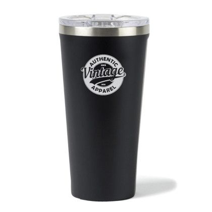 Custom Matte Black Corkcicle 16oz Tumbler | Imprinted Insulated Tumblers