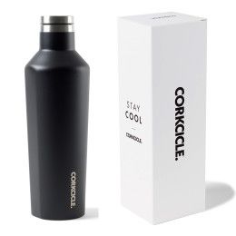 Custom Matte Black Corkcicle Canteen 16 oz with Gift Box