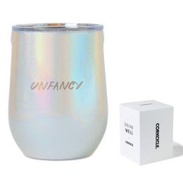 Custom Prismatic 12 oz Corkcicle Stemless Wine Cup with Box