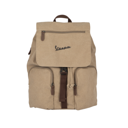 Logo Imprinted Double Barrel Canvas Backpack | Custom Travel Bags