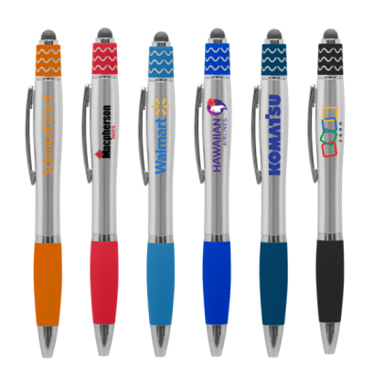 Promotional Spin-It Curvaceous Stylus Pen | Custom Writing Giveaways