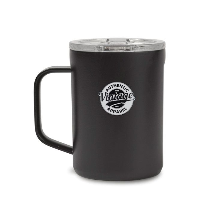 16 oz Matte Black Custom Printed Corkcircle Mugs