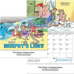 Promo USA Made Murphy's Law Spiral Wall Calendar