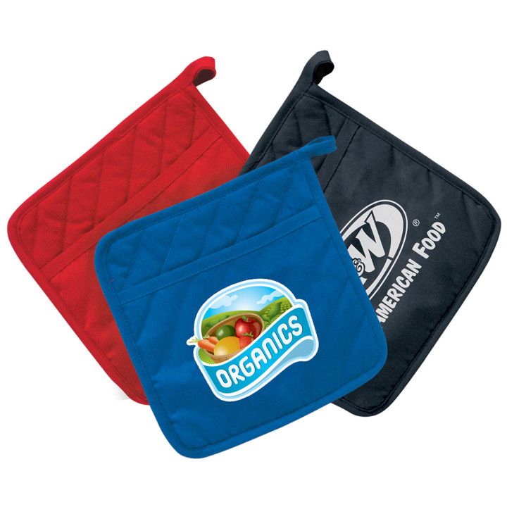 Logo Imprinted Heavy Duty Pot Holder Bulk Kitchen Oven Mitts
